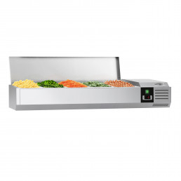 Настільна холодильна вітрина PREMIUM 1,2 m x 0,43 m - для 5x 1/4 GN GGM Gastro