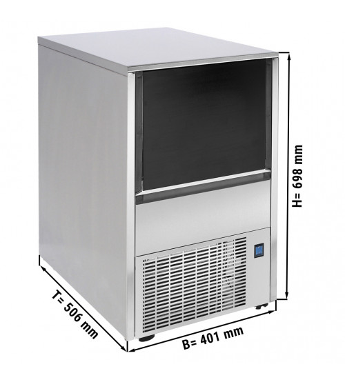 ФотоЛьдогенератор кубикового льда (производительность: 29 кг / 24 ч) GGM Gastro
