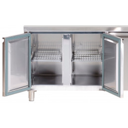 Холодильный стол ЕСО - 1,8 x 0,7 m / 2 дверцы / 2 выдвиж.секции GGM Gastro