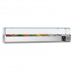 Настольная холодильная витрина PREMIUM 2,0 m x 0,4 m - для 9x 1/3 GN GGM Gastro