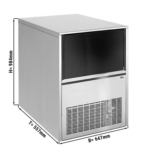 ФотоЛьдогенератор кубикового льда (производительность: 79 кг / 24 ч) GGM Gastro