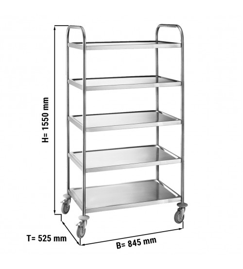 ФотоТележка сервировочная 0,84 m - из 5 Abstellflächen GGM Gastro